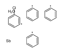 (3-chlorophenyl)-triphenylantimony,hydrate Structure