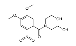 N,N-bis(2-hydroxyethyl)-4,5-dimethoxy-2-nitrobenzamide Structure