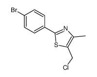 2-(4-bromophenyl)-5-(chloromethyl)-4-methyl-1,3-thiazole Structure