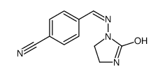 4-[(2-oxoimidazolidin-1-yl)iminomethyl]benzonitrile结构式