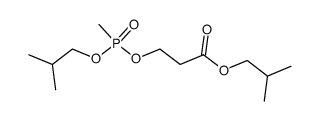 2-(Isobutoxycarbonyl)ethylisobutylmethylphosphonat结构式