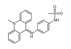 N-[4-[(10-methylacridin-10-ium-9-yl)amino]phenyl]methanesulfonamide Structure