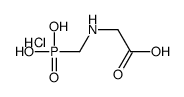 2-(phosphonomethylamino)acetic acid,hydrochloride Structure