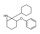 6-cyclohexyl-5-phenoxy-7-azabicyclo[4.1.0]heptane结构式