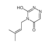 4-(3-methylbut-2-enyl)-2H-1,2,4-triazine-3,5-dione结构式