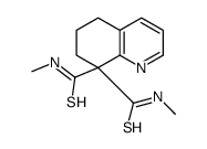 8-N,8-N'-dimethyl-6,7-dihydro-5H-quinoline-8,8-dicarbothioamide Structure