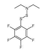 N-ethyl-N-[(2,3,4,5,6-pentafluorophenyl)disulfanyl]ethanamine结构式