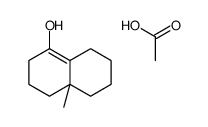 acetic acid,4a-methyl-3,4,5,6,7,8-hexahydro-2H-naphthalen-1-ol Structure