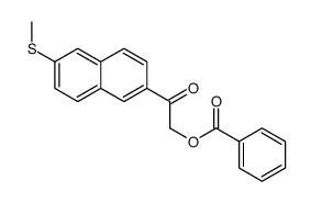 [2-(6-methylsulfanylnaphthalen-2-yl)-2-oxoethyl] benzoate Structure