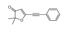 2,2-dimethyl-5-(2-phenylethynyl)furan-3-one Structure