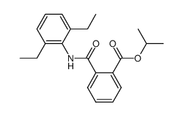 N-(2,6-Diethyl-phenyl)-phthalamic acid isopropyl ester Structure