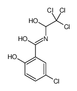 5-chloro-2-hydroxy-N-(2,2,2-trichloro-1-hydroxyethyl)benzamide Structure