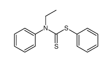 phenyl N-ethyl-N-phenylcarbamodithioate结构式
