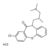 [3-(3-chloro-5-oxo-6H-benzo[b][1]benzothiepin-6-yl)-2-methylpropyl]-dimethylazanium,chloride Structure