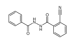 Benzoic acid N'-(2-cyano-benzoyl)-hydrazide结构式