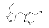 4(1H)-Pyridazinone,6-[(2-ethyl-1H-imidazol-1-yl)methyl]-(9CI) picture