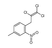 4-methyl-2-nitro-1-(2,3,3-trichloroprop-2-enyl)benzene Structure