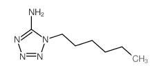 1-hexyltetrazol-5-amine结构式
