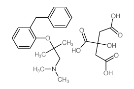 2-(2-benzylphenoxy)-N,N,2-trimethyl-propan-1-amine; 2-hydroxypropane-1,2,3-tricarboxylic acid结构式