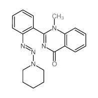 1-methyl-2-[2-(1-piperidyldiazenyl)phenyl]quinazolin-4-one结构式