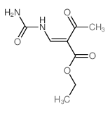 ethyl 2-[(carbamoylamino)methylidene]-3-oxo-butanoate Structure