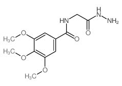 N-(hydrazinecarbonylmethyl)-3,4,5-trimethoxy-benzamide结构式