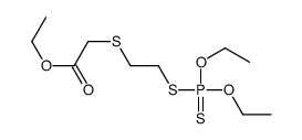 ethyl 2-(2-diethoxyphosphinothioylsulfanylethylsulfanyl)acetate结构式