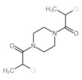 2-chloro-1-[4-(2-chloropropanoyl)piperazin-1-yl]propan-1-one Structure