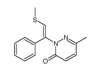 6-methyl-2-(2-methylsulfanyl-1-phenylethenyl)pyridazin-3-one Structure