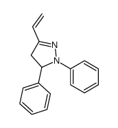 5-ethenyl-2,3-diphenyl-3,4-dihydropyrazole Structure