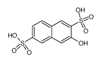 3-hydroxynaphthalene-2,6-disulphonic acid Structure