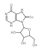 Inosine, 7,8-dihydro-8-selenoxo-结构式