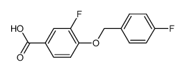 3-Fluoro-4-(4-fluoro-benzyloxy)-benzoic Acid结构式