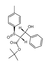 (Rs,R,R)-t-butyl β-hydroxy-β-phenyl-α-(p-tolylsulfinyl)propionate结构式