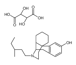 Morphinan-3-ol,17-(3-methylpentyl)-,tartrate,(-)结构式