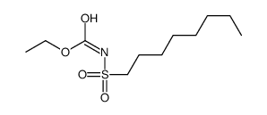 N-(Octylsulfonyl)carbamic acid ethyl ester结构式
