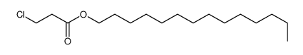 tetradecyl 3-chloropropanoate Structure