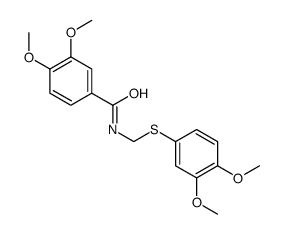 N-[(3,4-dimethoxyphenyl)sulfanylmethyl]-3,4-dimethoxybenzamide Structure