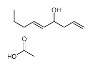 acetic acid,nona-1,5-dien-4-ol结构式