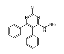 (2-chloro-5,6-diphenylpyrimidin-4-yl)hydrazine Structure