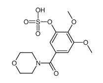 [2,3-dimethoxy-5-(morpholine-4-carbonyl)phenyl] hydrogen sulfate Structure