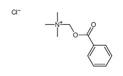 benzoyloxymethyl(trimethyl)azanium,chloride Structure