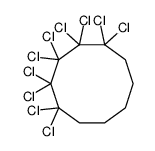 1,1,2,2,3,3,4,4,5,5-decachlorocyclodecane Structure