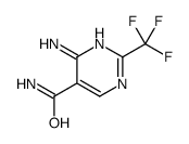 4-amino-2-(trifluoromethyl)pyrimidine-5-carboxamide structure