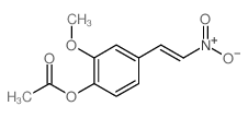 Phenol,2-methoxy-4-(2-nitroethenyl)-, 1-acetate结构式