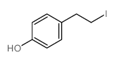 4-(2-iodoethyl)phenol Structure
