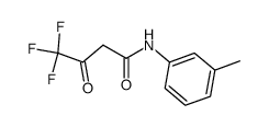 4,4,4-Trifluoro-3-oxo-N-M-tolyl-butyramide结构式