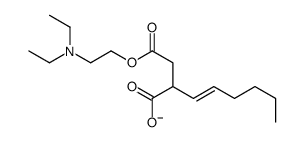 2-[2-[2-(diethylamino)ethoxy]-2-oxoethyl]oct-3-enoate结构式