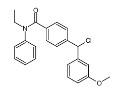 4-[chloro-(3-methoxyphenyl)methyl]-N-ethyl-N-phenylbenzamide Structure