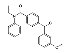 4-[chloro-(3-methoxyphenyl)methyl]-N-ethyl-N-phenylbenzamide结构式